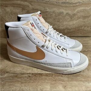 Nike Blazer Mid 77 Vintage Mens Size 14 White Athletic Shoes Sneaker BQ6806-125